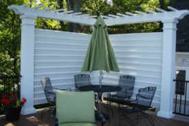 Fiberglass Corner Privacy Screen